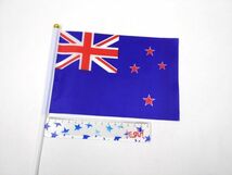 ニュージーランド国旗 ミニフラッグ 10点セット 8号 棒付き_画像3