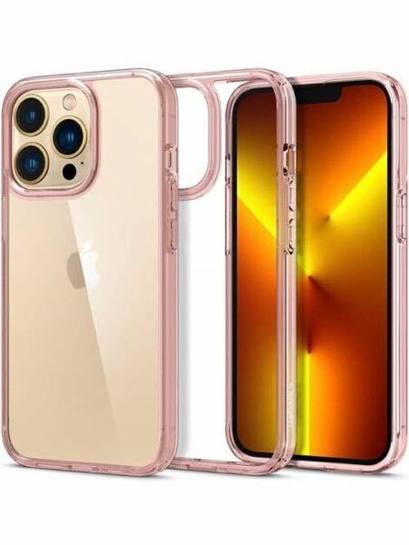 b-679 Spigen iPhone13ProMaxケース クリア 衝撃吸収 米軍MIL規格取得 透明 (ローズ・クリスタル)訳あり6枚目の写真参考