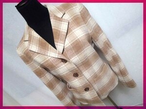  включая доставку * прекрасный товар! Comme Ca Du Mode * в клетку tailored jacket /M