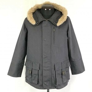 IMAGE/ Image size 11 cotton blouson outer coat charcoal gray tube NO. R0-058