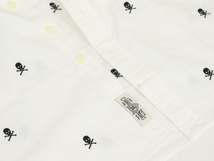 新品 アウトレット b1214 XLサイズ メンズ スリムフィット スカル刺繍 オックス 半袖 シャツ polo ralph lauren ポロ ラルフ ローレン_画像3