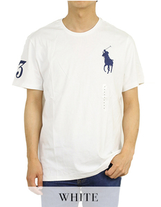 新品 アウトレット b1153 XXLサイズ メンズ 白 Tシャツ ロゴ polo ralph lauren ポロ ラルフ ローレン
