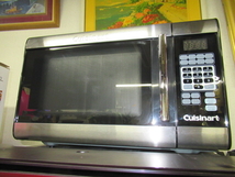 税込♪◆Cuisinart/クイジーナート◆ステンレス電子レンジ◆CMW-100◆1000W◆大型ターンテーブル◆マイカ板破損_画像1