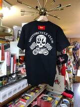 LサイズクリームソーダBIKE Tシャツ黒！バイクCREAMSODAロカビリーブラックキャッツビスキャッツピンクドラゴンCKBマジック_画像2