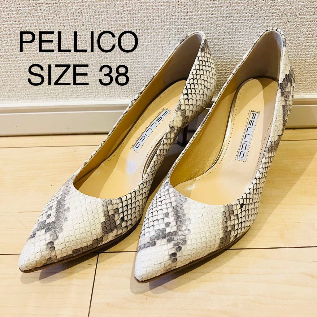 美品】PELLICO ペリーコ パンプス 38 24.5cm-