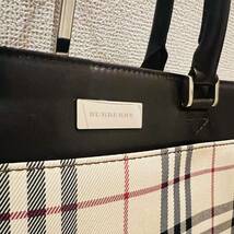 【美品】BURBERRY バーバリー ハンドバッグ トートバッグ ノバチェック_画像7