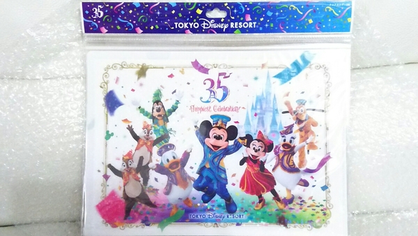 完売 ディズニーランド TDL ３５周年 新品 未使用 未開封 実写 写真柄 クリアホルダー セット ミッキー ミニー ドナルド デイジー