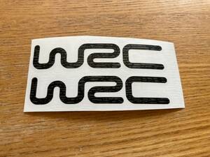 即納 WRC ワールドラリーチャンピオンシップ 世界ラリー選手権 ブラック 80mm x 20mm 2枚セット ステッカー 《送料無料》残り3点