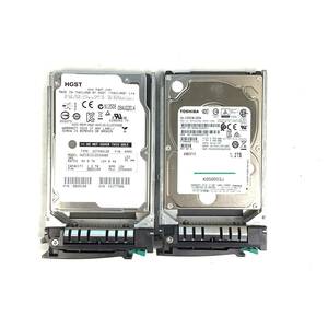 K5090567 HGST/TOSHIBA 1.2TB SAS 10K 2.5インチ HDD 2点【中古動作品】