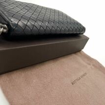 1円【美品 最高級】 ボッテガヴェネタ BOTTEGA VENETA イントレチャート 長財布 ウォレット ブラック 黒 本革 レザー_画像3