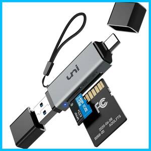 【特価セール】SDカードリーダー USB 3.0 uniAccessories USB Type C 2-in-1カードリーダー