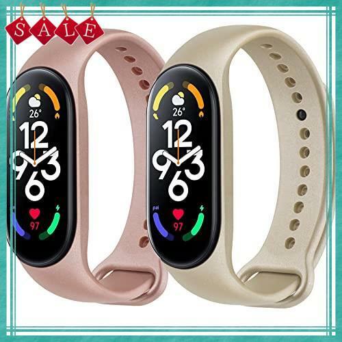 【在庫処分】[Vancle] コンパチブル Xiaomi Mi Band 7 バンド 替えベルト 柔らかいシリコン 交換ベルト 対