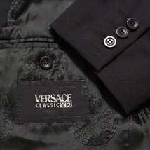 #anc ジャンニヴェルサーチクラシック GIANNIVERSACE CLASSIC V2 シングルスーツ 48 黒系 S3B メンズ [820623]_画像7