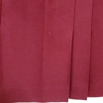 #wnc ダックス DAKS スカートスーツ 11 えんじ セットアップ ツーピース ノーカラー プリーツ カシミア混 レディース [836616]_画像7