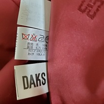 #wnc ダックス DAKS スカートスーツ 11 えんじ セットアップ ツーピース ノーカラー プリーツ カシミア混 レディース [836616]_画像5