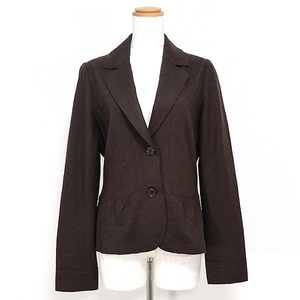 #Anc Laura Ashley Lauraashley Jacket 2 Button Single 11 Brown Ladies [837769]