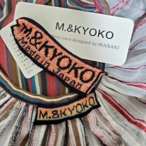 #snc エムアンドキョウコ M.＆KYOKO カットソー F マルチ ストライプ ノースリーブ タグ付き 美品 レディース [830272]_画像6