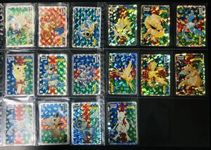 ポケモン カードダス トップサン 全16種類 キラカード コンプリート品 POCKET MONSTERS Topsun Prism card Charizard Pikachu complete set