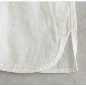 レディーストップス 長袖シャツ綿コットン ダブルガーゼ 肌触りいい 通気性いい 長袖ブラウス 可愛い刺繍花柄の画像7