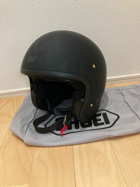 美品　SHOEI ジェットタイプ　Sサイズ　マッドブラック