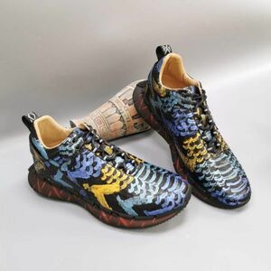  python . leather size selection possible leather sneakers leather shoes men's sneakers sport shoes walking shoes high King shoes cord attaching 