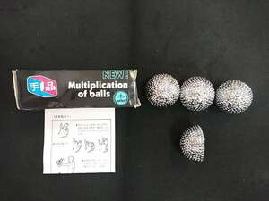 【Ｇ24】NEW! Multiplication of balls　バーネット　シカゴの四つ玉　希少　激レア　ギミック　マジック　マニュアル　レクチャー 