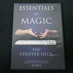 【D139】ESSENTIALS IN MAGIC THE STRIPPER DECK ストリッパーデック レア DVD マジック 手品の画像1