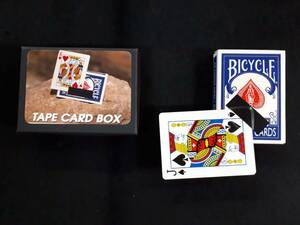 【G393】TAPE CARD BOX　テープカードボックス　レア　ギミック　マジック　マニュアル　レクチャー　トリック