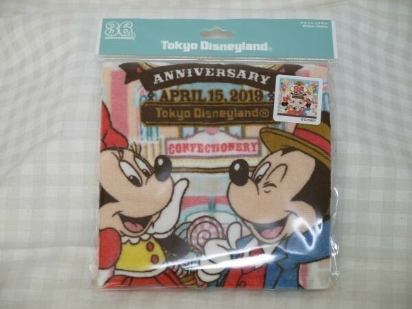 東京ディズニーランド 36周年グッズ ウォッシュタオル ミッキー ミニー バルーン ワールドバザール