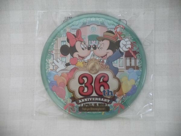 東京ディズニーランド 36周年グッズ 缶バッジ ミッキー ミニー バルーン ワールドバザール