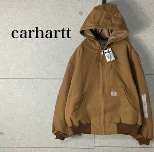 【新品・未使用】Carhartt カーハート ワークジャケット ダック USA製 アメリカ製 ブラウン Mサイズ