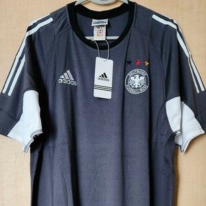 アディダス サッカー ドイツ代表 2002 日韓W杯 プラシャツ XO 灰 新品
