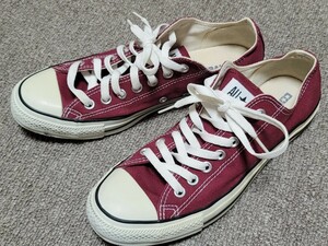 【CONVERSE】コンバース オールスター スニーカー 27cm ローカット ワインレッド