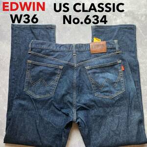 быстрое решение W36 EDWIN Edwin темно синий Denim US Classic сделано в Японии Nn.634 MADE IN JAPAN 5 карман type молния fly 