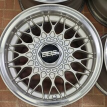 人気商品　いすゞ　ピアッツァ　JR120/130 純正オプション BBS　14インチ　6J+24　4H-100　中古　当時物_画像4