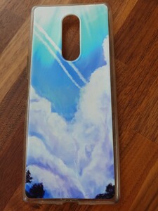 Xperia 1 ケース ソフトTPU 夏の青空 雲 SOV40 SO-03L 802SO J9110 au ドコモ ソフトバンク エクスペリア 中古 送料無料