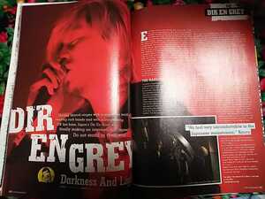 DIR EN GREY 掲載 ROCK SOUND 雑誌 海外 ※表紙値札跡有 A/検 sukekiyo 京 薫 Toshiya Tシャツ MADARANINGEN The Zemeckises DIRT PHALARIS