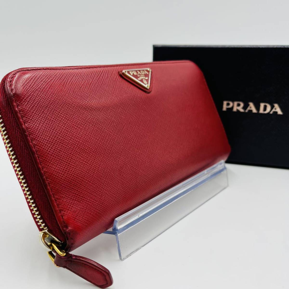 JChere雅虎拍卖代购：【入手困難】PRADA プラダ 長財布 ラウンド