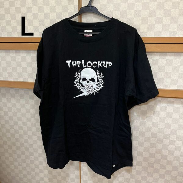 プリント TシャツロックT 半袖Tシャツ ブラック