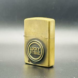 Zippo LUCKY STRIKE ラッキーストライク　真鍮　ゴールド　金　マット ラキスト