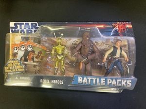 STARWARS スターウォーズ フィギュア REBEL HEROES 3体セット 3.75インチ HASBRO C3-PO ハンソロ チューバッカ