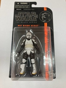 STARWARS スターウォーズ フィギュア THE BLACK SERIES #7 BIKER SCOUT 3.75 スカウト・トルーパー 新品未使用　ブラック HASBRO