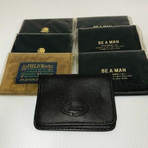 D【大量】パスケース 革 未使用 レトロ 当時物 BE A MAN 定期入れ メンズ レディース スウェード 名刺入れ レザー 小物 アクセサリー