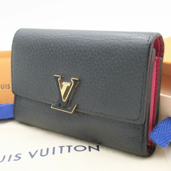 ルイヴィトン　LV Louis Vuitton ポルトフォイユカプシーヌコンパクト　三つ折り財布　C05-0230818