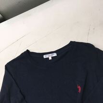 送料無料★U.S.POLO ASSN. ポロ★半袖ワンピース　ロングシャツワンピース★ネイビー★レディースLサイズ　#50905sj109_画像2