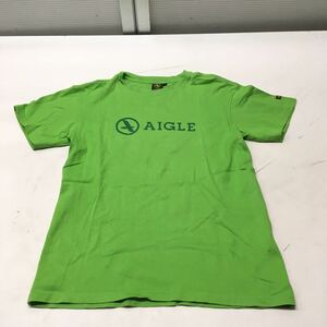 送料無料★AIGLE エーグル★半袖Tシャツ トップス★黄緑★XSサイズ#50912sj104