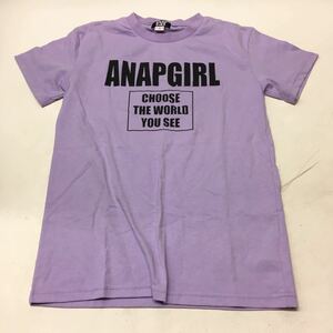 送料無料★ANAP GIRL アナップガール★半袖Tシャツ　トップス★子供　女の子　Mサイズ　160★パープル#50915sbv