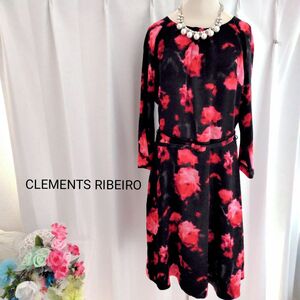 CLEMENTS RIBEIRO　クレメンツリベイロ　花柄　フラワー　ベルトつき