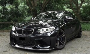 ◆BMW F87M2用 MTCデザインフロントカーボンリップスポイラー/バンパーリップ/アンダースポイラー/本物カーボン/フロントスポイラ/リップ