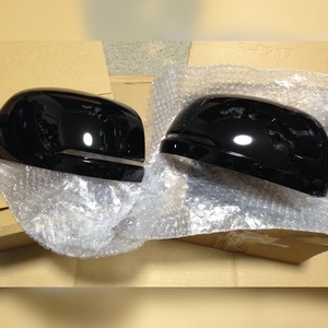 * new goods unused goods original Honda HONDAen one N-ONE door mirror Skull cap left right set black side mirror cover 